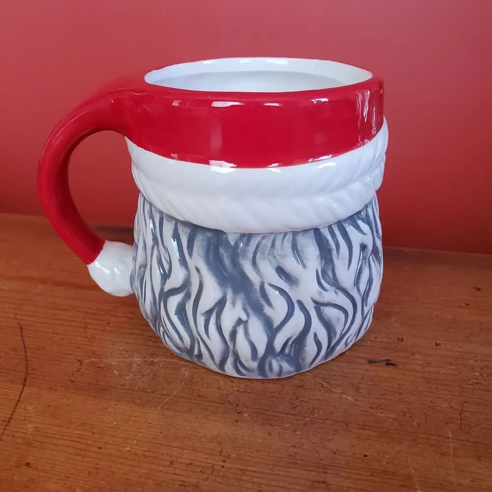 African American Santa Claus Mug Cup Stein Christmas Coffee Holiday Saint Nick